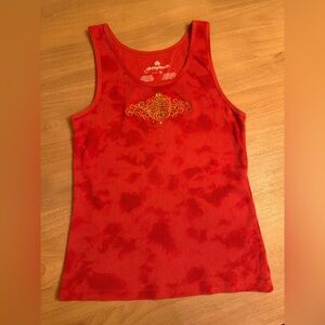 Vintage Y2K tank with embroidered and gem details (xL)